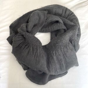 Gray infinity scarf